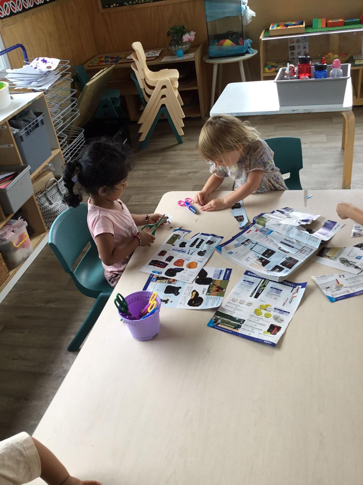 Outdoor and indoor learning moments at Little Village